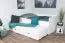 Einzelbett /Funktionsbett Metsovo inkl. 2.Liegeplatz, Farbe: Weiß - Liegefläche: 90 x 190 cm (B x L)