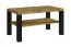 Großer moderner Couchtisch mit dunklen Beinen "Temerin" 32a, Eiche Artisan / Mattschwarz, 100 x 55 x 51 cm, besonders stabil und langlebig, stilvoll