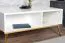 Couchtisch Roanoke 08, Farbe: Weiß / Weiß Glanz - Abmessungen: 90 x 60 x 42 cm (B x T x H)