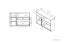 Kinderzimmer - Kommode Renton 09, Farbe: Platingrau / Weiß / Grün - Abmessungen: 94 x 138 x 40 cm (H x B x T), mit 1 Tür, 2 Schubladen und 4 Fächern