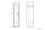 Schrank Terreon 01, Farbe: Sonoma Eiche hell / Sonoma Eiche dunkel - Abmessungen: 199 x 55 x 41 cm (H x B x T)