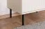Vitrine Petkula 03, Farbe: Beige hell - Abmessungen: 151 x 92 x 40 cm (H x B x T), mit 4 Türen und 4 Fächern