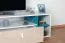 Jugendzimmer - TV-Unterschrank Aalst 24, Farbe: Eiche / Weiß / Blau - Abmessungen: 40 x 120 x 50 cm (H x B x T)