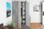 Jugendzimmer Drehtürenschrank / Eckschrank Lede 02, Farbe: Grau / Eiche / Weiß - Abmessungen: 190 x 90 x 90 cm (H x B x T)
