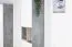 Jugendzimmer - Schrank Lede 05, Farbe: Grau / Eiche / Weiß - Abmessungen: 190 x 45 x 40 cm (H x B x T)