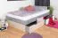 Kinderbett / Jugendbett Lede 16, Farbe: Grau / Eiche / Weiß - Liegefläche: 120 x 200 cm