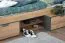 Kinderbett / Jugendbett Sprimont 13, Farbe: Grau / Eiche - 90 x 200 cm (B x L)