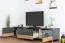 TV-Unterschrank Vaitele 21, Farbe: Anthrazit Hochglanz / Walnuss - 46 x 188 x 45 cm (H x B x T)