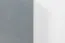 Kommode Hohgant 04, Farbe: Weiß / Grau Hochglanz - 118 x 60 x 42 cm (H x B x T)