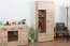 Wohnwand - Set C Gabes für Wohnzimmer, 4-teilig, Farbe: Eiche Sonoma, hohen Vitrine, Hängeregal, TV-Unterschrank, kleinen Vitrine