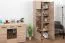 Wohnwand - Set C Gabes für Wohnzimmer, 4-teilig, Farbe: Eiche Sonoma, hohen Vitrine, Hängeregal, TV-Unterschrank, kleinen Vitrine