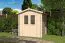 Holz-Gartenhaus 2,2 x 2,2 Meter (inkl. Dach) | Naturbelassen | Satteldach Abbildung