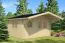 Holz-Gartenhaus 5,5 x 4,48 Meter (inkl. Dach) | 2 Fenster | 70 mm Blockbohlen |natur unbehandelt | Satteldach | inkl. Fußboden | aus nordischer Fichte Abbildung