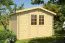 Gartenhaus 2,5 x 3,2 Meter (inkl. Dach) | Natur | Satteldach | 28 mm Blockbohlen Abbildung