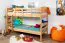 Etagenbett 90 x 190 cm | umbaubar in zwei Einzelbetten | Massivholz: Buche | Natur Lackiert | inkl. Rollroste Abbildung