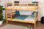 Etagenbett 120 x 200 cm | Massivholz: Buche | Natur Lackiert | umbaubar in zwei Einzelbetten | Premium-Qualität | inkl. Rollroste Abbildung