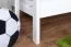 Etagenbett 90 x 190 cm | Massivholz: Buche | Weiß Lackiert | umbaubar in zwei Einzelbetten | Premium-Qualität | inkl. Rollroste Abbildung