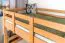 Massivholz Etagenbett inkl. Ausziehbett für Kinder und Jugendliche | Matratzenmaß: 90 x 200 cm | Natur Lackiert | umbaubar in 2 Einzelbetten | mit Rollbett | inkl. Rollroste Abbildung