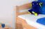Kinderbett 90 x 200 cm | Massivholz: Buche | Natur Lackiert Abbildung