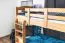 Etagenbett 90 x 190 cm | Massivholz: Buche | Natur Lackiert | umbaubar in zwei Einzelbetten | Premium-Qualität | inkl. Rollroste Abbildung