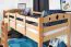 Etagenbett 90 x 190 cm | Massivholz: Buche | Natur Lackiert | umbaubar in zwei Einzelbetten | Premium-Qualität | inkl. Rollroste Abbildung