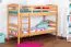 Etagenbett 90 x 200 cm | Massivholz: Buche | Natur Lackiert | umbaubar in zwei Einzelbetten | Premium-Qualität | inkl. Rollroste Abbildung