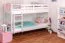 Etagenbett 90 x 200 cm | Massivholz: Buche | Weiß Lackiert | umbaubar in zwei Einzelbetten | Premium-Qualität | inkl. Rollroste Abbildung