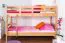 Massivholz Stockbett für Kinder und Jugendliche | Matratzenmaß: 90 x 200 cm | Natur Lackiert | umbaubar in 2 Einzelbetten | Premium-Qualität | inkl. Rollroste Abbildung