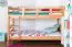 Etagenbett 90 x 200 cm | Massivholz: Buche | Natur Lackiert | umbaubar in zwei Einzelbetten | Premium-Qualität | inkl. Rollroste Abbildung