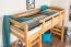 Hochbett 90 x 190 cm | Massivholz: Buche | Natur Lackiert | umbaubar in Einzelbett | Premium-Qualität | inkl. Rollrost Abbildung
