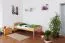 Kinderbett 90 x 200 cm | Massivholz: Buche | Natur Lackiert Abbildung