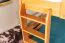 Massivholz Etagenbett für Kinder und Jugendliche | Matratzenmaß: 140 x 200 cm | Natur Lackiert | umbaubar in 2 Einzelbetten | Premium-Qualität | inkl. Rollroste Abbildung