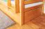 Massivholz Etagenbett inkl. Ausziehbett für Kinder und Jugendliche | Matratzenmaß: 90 x 200 cm | Natur Lackiert | umbaubar in 2 Einzelbetten | mit Rollbett | inkl. Rollroste Abbildung