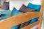 Massivholz Etagenbett inkl. Ausziehbett für Kinder und Jugendliche | Matratzenmaß: 90 x 200 cm | Natur Lackiert | umbaubar in 2 Einzelbetten | mit Rollbett | inkl. Rollroste Abbildung