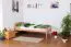 Kinderbett 90 x 200 cm | Massivholz: Buche | Natur Lackiert Abbildung