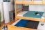 Massivholz Etagenbett inkl. Ausziehbett für Kinder und Jugendliche | Matratzenmaß: 90 x 200 cm | Natur Lackiert | umbaubar in 2 Einzelbetten | mit Rollbett | inkl. Rollroste Abbildung