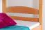 Massivholz Stockbett inkl. Rollbett/Ausziehbett/Stauraum für Kinder und Jugendliche | Matratzenmaß: 90 x 200 cm | Natur Lackiert | umbaubar in 2 Einzelbetten | mit Rollbett | inkl. Rollroste Abbildung