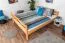 Breites Hochbett 160 x 190 cm | Massivholz: Buche | Natur Lackiert | umbaubar in Einzelbett | Premium-Qualität | inkl. Rollrost Abbildung