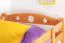 Massivholz Etagenbett inkl. Stauraum für Kinder und Jugendliche | inkl. 2 Schubladen | Matratzenmaß: 90 x 200 cm | Natur Lackiert | umbaubar in 2 Einzelbetten | Premium-Qualität | inkl. Rollroste Abbildung