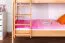 Massivholz Stockbett für Kinder und Jugendliche | Matratzenmaß: 90 x 200 cm | Natur Lackiert | umbaubar in 2 Einzelbetten | Premium-Qualität | inkl. Rollroste Abbildung