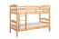 Etagenbett 90 x 200 cm | Massivholz: Buche | Natur Lackiert | umbaubar in zwei Einzelbetten | Premium-Qualität | inkl. Rollroste Abbildung