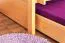 Massivholz Etagenbett inkl. Rollbett/Ausziehbett für Kinder und Jugendliche | Matratzenmaß: 90 x 200 cm | Natur Lackiert | umbaubar in 2 Einzelbetten | mit Rollbett | inkl. Rollroste Abbildung