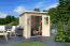 Holz-Gartenhaus 1,98 x 2,08 Meter (inkl. Dach) | Naturbelassen | Pultdach Abbildung