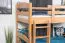 Etagenbett 90 x 190 cm | Massivholz: Buche | Natur Lackiert | umbaubar in zwei Einzelbetten | Premium-Qualität | inkl. Rollroste Abbildung