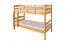 Etagenbett 90 x 190 cm | Massivholz: Buche | Natur Lackiert | umbaubar in zwei Einzelbetten | Premium-Qualität | inkl. Rollroste Abbildung