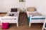 Etagenbett 90 x 200 cm | Massivholz: Buche | Weiß Lackiert | umbaubar in zwei Einzelbetten | Premium-Qualität | inkl. Rollroste Abbildung