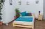 Kinderbett 140 x 200 cm | Massivholz: Kiefer | Natur Lackiert | inkl. Rollrost Abbildung