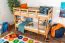 Etagenbett 90 x 190 cm | Massivholz: Buche | Natur Lackiert | umbaubar in zwei Einzelbetten | Premium-Qualität | inkl. Rollroste Abbildung