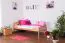 Kinderbett 90 x 200 cm | Massivholz: Buche | Natur Lackiert Abbildung