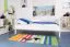 Kinderzimmer-Bett 90 x 200 cm | Massivholz: Buche | Weiß Lackiert Abbildung